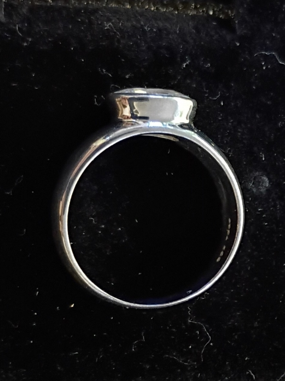 Vtg Rare Oval Diamond Simulant CZ Solitaire Ring sz 7 925 Sterling 4g Exc Cond! - Picture 4 of 10